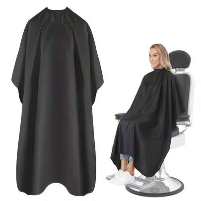 1pc Large Size Salon Professional Hair Cutting Cape, Printed Hair Salon Hairdressing Gown, Barber Haircutting Apron, Non-Stick Hair Cutting Smock