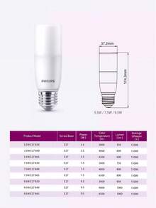 Philips LED Small Light Bulb Suitable For Various Light Fixtures Such As Dining Room Lights, Living Room Lights, And Reading Lights Wide-Angle Illumination For More Uniform Light Distribution - Multicolor - View 8