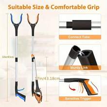 Light 32 Inches Garbage Picker Upper With 360 Rotating Pliers Gripper Heavy Duty Trash Grabber For Seniors And Adults - 黃色的 - 查看 4