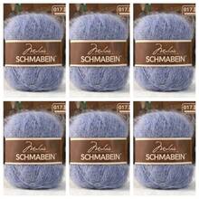 6卷/150克羊驼毛柔软马海毛纱线，适合婴儿手工编织，可用于编织帽子、围巾、毛衣、披肩等DIY作品。 - 6件裝 - 查看 13