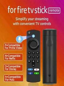 Control remoto por voz con botones retroiluminados y control de TV - Compatible con Fire TV, Fire TV Cube 4K y dispositivos de transmisión, automatización del hogar inteligente, búsqueda por voz, control de volumen/iluminación, compatible con altavoces inteligentes Alexa, alimentado por batería (sin cableado necesario) - Ideal para dispositivos de transmisión del teatro en casa de la sala de estar - Compatible con los últimos modelos de control remoto de TV Fire TV - Ver 3