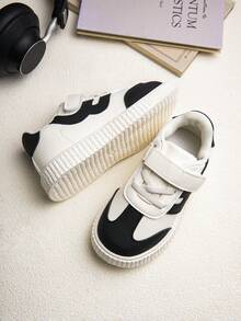 Zapatillas casuales de suela blanda clásicas para niños, de moda y versátiles - Negro - Ver 3