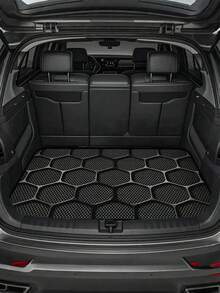 1pc Thick Car Trunk Mat - Waterproof Cargo Liner, Dust-Proof And Easy To Clean, Universal Fit For SUV, Sedan, Truck, Protect Trunk - Black - View 4
