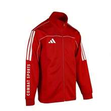 Chaqueta deportiva unisex Adidas, conjunto a juego para parejas/mejores amigos, prenda de armario compartida - Rojo - Ver 16
