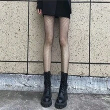 1 đôi tất lưới nữ, tất lưới màu đen, cỡ nhỏ/vừa/lớn, đồ lót nữ, quà tặng cho bé gái - Nhiều màu - Xem 3