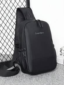 Waterproof Nylon Men's Casual Multi-Pocket Chest Bag - Multicolor - View 10