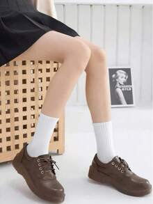 50pcs/Pack, 40pcs/Pack, 30pcs/Pack, 24pcs/Pack, 20pcs/Pack Women's Black & White Tight-Fitting Sports Socks, Running Socks, Suitable For Cycling Round Neck Socks, Thick Comfortable Daily Wear Socks, Couples Casual Warm Long Tube Socks, Antibacterial Moisture-Wicking, Suitable For Home Wear, 12pcs/Pack, 10pcs/Pack, 8pcs/Pack, 6pcs/Pack, 4pcs/Pack, 2pcs/Pack - Multicolor - View 2