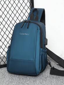 Waterproof Nylon Men's Casual Multi-Pocket Chest Bag - Multicolor - View 9