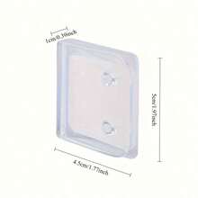 2pcs, Two Sets Of Non Perforated Bathroom Curtain Clips, Windproof And Splash Proof Water Bath Curtain Fixing Clips, And Shower Curtain Clips - Multicolor - View 3