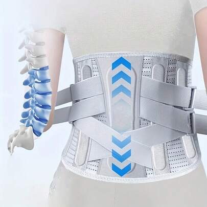 Đai hỗ trợ lưng bằng lưới thoáng khí, thích hợp cho nâng tạ, squat và các bài tập cường độ cao, đai hỗ trợ cột sống cong công thái học dành cho cả nam và nữ.