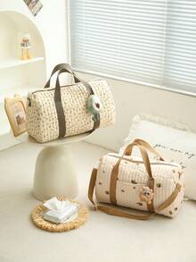 1pc Large Capacity Mummy Handbag, Tote Shoulder Bag For Mothers & Babies - Multicolor - View 1