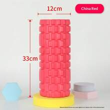 1个泡沫轴，EVA中空瑜伽普拉提按摩轴，肌肉放松轴，适用于瑜伽和健身 - 彩色 - 查看 11