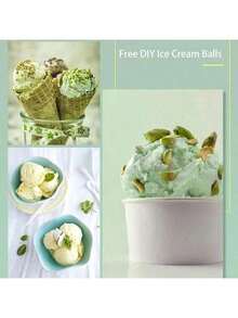 不粘铝制冰淇淋勺，商用冰淇淋勺，冰淇淋勺，西瓜水果冰淇淋勺，带防冻手柄的重型金属冰淇淋铲，经久耐用且易于清洁 - 彩色 - 查看 6