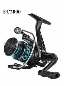 BILLINGS 纺车轮，淡水海水两用，最大拖拽力10公斤，金属线杯，超顺滑，5.2:1齿轮比，折叠式摇臂方便携带，左右手可互换 - 彩色 - 查看 9