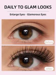 20 Pairs Dramatic Multilayer False Eyelashes, High Volume Fake Lashes - Brown - View 5