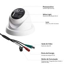 500万像素半球摄像机，AHD/TVI/CVI/CVBS 四合一高清模拟摄像机，闭路电视摄像机，闭路电视监控摄像机，DVR录像机；夜视距离10-15米 - 白色 - 查看 9