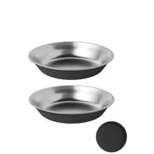 shuo ni mao yi Stainless Steel Dog Bowl Anti-Overturning Pet Bowl Cat Bowl Food Bowl Water Bowl Silicone Bottom Anti-Slip Pet Food Basin Stainless Steel Material Easy To Clean Cat Food Bowl Dog Food Bowl - 500ml - View 24