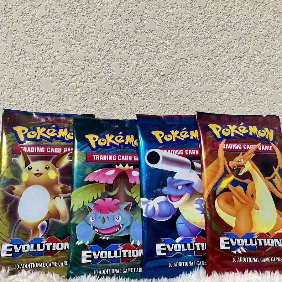 360pcs/Box Pokemon Cards, Original Generation, 1 Pack = 10pcs, XY Evolution Expansion Pack, Game Collection Cards, Rare Cards Collection, Card Board Game, Holiday Gift, Christmas Gift, Birthday Gift, Gift For Classmates - Multicolor - View 1