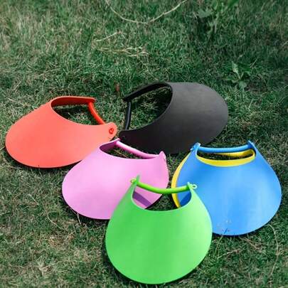 Un sombrero de sol de ala ancha sin costuras para mujeres, hecho de EVA ultraligero en múltiples colores, perfecto para viajes al aire libre, adecuado para deportes, golf, tenis y correr en la playa