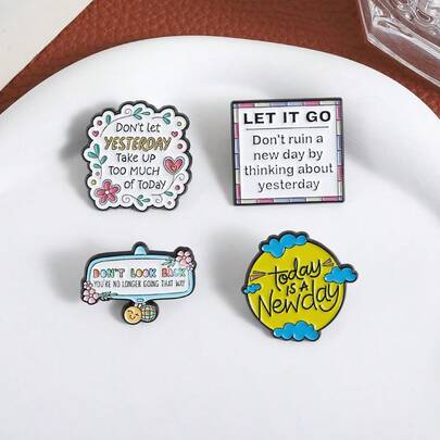 Broche de esmalte con cita en inglés sobre el poder curativo - Broche de metal, insignia con frase inspiradora adecuada para mochilas, ropa y bolsos, pines de anime, regalos festivos, pines para chaquetas, pines lindos, portaidentificaciones de enfermera, diversos accesorios de vestir, pines, regalos de pines de metal, broches festivos para ropa, bolsos, sombreros y talla grande