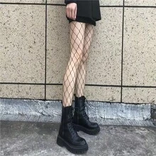 1 đôi tất lưới nữ, tất lưới màu đen, cỡ nhỏ/vừa/lớn, đồ lót nữ, quà tặng cho bé gái - Nhiều màu - Xem 6