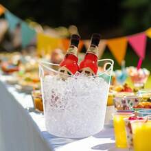 Ice Bucket, Clear Plastic - View 3