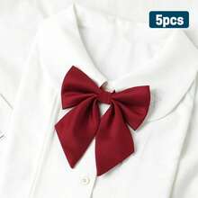 1pc Women's Polyester Knit Adjustable Bow Tie Collar, Suitable For Daily Wear, JK Style, Dates And Other Occasions - Multicolor - View 5