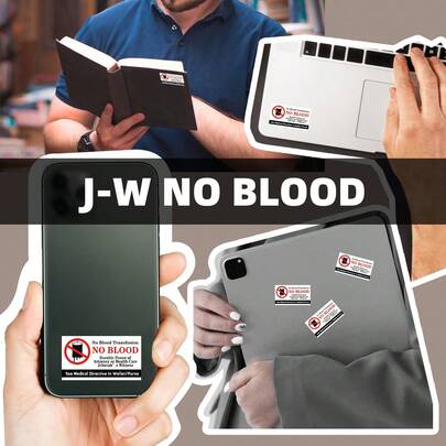 Jehovah's Witness "No Blood" Sticker, Suitable For Mobile Phones, Laptops, Bicycles, Suitcases, And Other Personal Items
