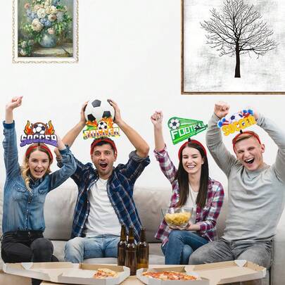 Diadema de la Copa Mundial de Fútbol 2026, accesorios para el cabello de decoración de fiesta deportiva para aficionados al fútbol