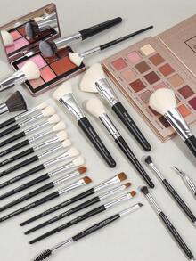 MAANGE 25 Piece Professional Makeup Brush Set, Complete Makeup Set, Soft Fiber Makeup Tools Suitable For Powder And Liquid, Beauty Brush Gift Set Suitable For Women And Girls, Travel Makeup Brush Set - Black - View 2