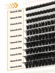 140PCS Thick Lash Clusters DD Curl Cluster Eyelash Extensions Dramatic Lashes 10-16mm Volume Lash Clusters For Beginners Lash Clusters,Eye Lash Clusters,Individual Eyelashes,Lashes,Fake Lashes - View 4