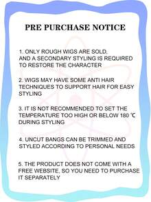 合成假发，波浪卷发，黑色短直发，整齐刘海，卷曲发髻，凌乱发髻 - 彩色 - 查看 9