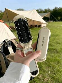1pc Foldable Comb - Cream Color, Portable With Built-In Mirror,Hair Brush,Comb,Hair Tools,Hair Products And Accessories For Barber Salon Beauty Travel Essentials,Back To School,Travel Holiday Essentials,Hair Accessories For Women - Air Cushion Comb - View 9