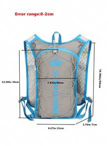 1pc New Ultralight Trail Running Backpack, Cycling Sports Fitness Hiking Water Bladder Bag, Breathable Lightweight Running Backpack - Multicolor - View 3