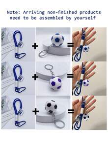 一套时尚合金足球钥匙扣,球绳设计,排球配件 - 非常适合挂在背包、运动包、车钥匙、钱包上,是送给运动爱好者和收藏家的完美礼物,适合日常、办公和旅行,可装饰包包,是返校季、生日、圣诞节、复活节、毕业季等节日的理想礼物。 - 彩色 - 查看 8