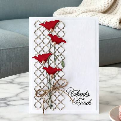 1 Piece Grid Scrapbooking Die - Ideal For Papercrafting, Card Making, Scrapbooking And DIY Album Decorating, The Die Features Metal Construction.