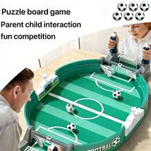 大型桌面足球桌，适合儿童，双人桌面足球游戏，亲子互动足球玩具，迷你桌面足球，减压桌面游戏，派对娱乐 - 彩色 - 查看 2