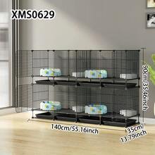 DIY Assemble Pet Cage With Removable Tray, Suitable For Kittens, Rabbits And Small Animals - Multicolor - View 10