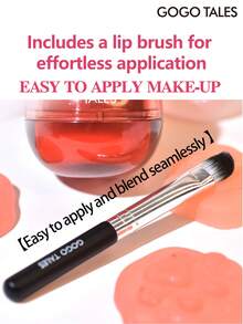 GOGO TALES GOGOTALES 三合一唇泥、腮红和眼影，滋润哑光质地，丝绒哑光唇彩和唇泥，低饱和度裸妆唇膏 - G01# Pudding Pink - 查看 10