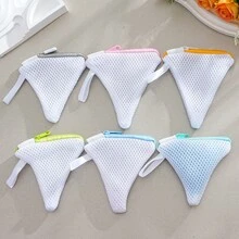 3/6个装多功能洗衣球 | 可重复使用的聚酯网袋，带拉链封口，可搭配香氛珠使用，机洗，适用于精致小件衣物，洗衣袋 - 彩色 - 查看 1