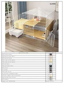 Multi-Functional Cat Villa With Litter Box And Sleeping Area, Modular And Detachable Design, Suitable For Kittens And Multi-Cat Households - Multicolor - View 22