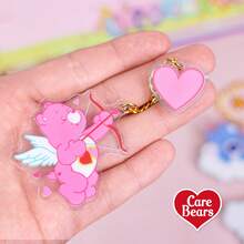 CARE BEARS 爱心熊徽章，可爱卡通动物Q版多功能时尚可爱亚克力徽章，适用于日常生活、钱包、徽章卡、生日派对礼物、复活节礼物[官方授权] - 1PC - 查看 3