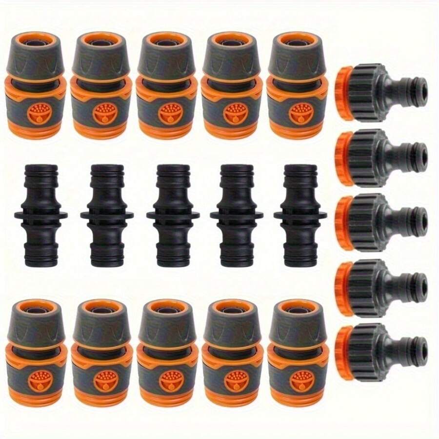 4/9/15pcs Garden Hose Connector Set, Quick Connect Faucet Adapter, Plastic Conversion Fitting For Washing Car - View 1