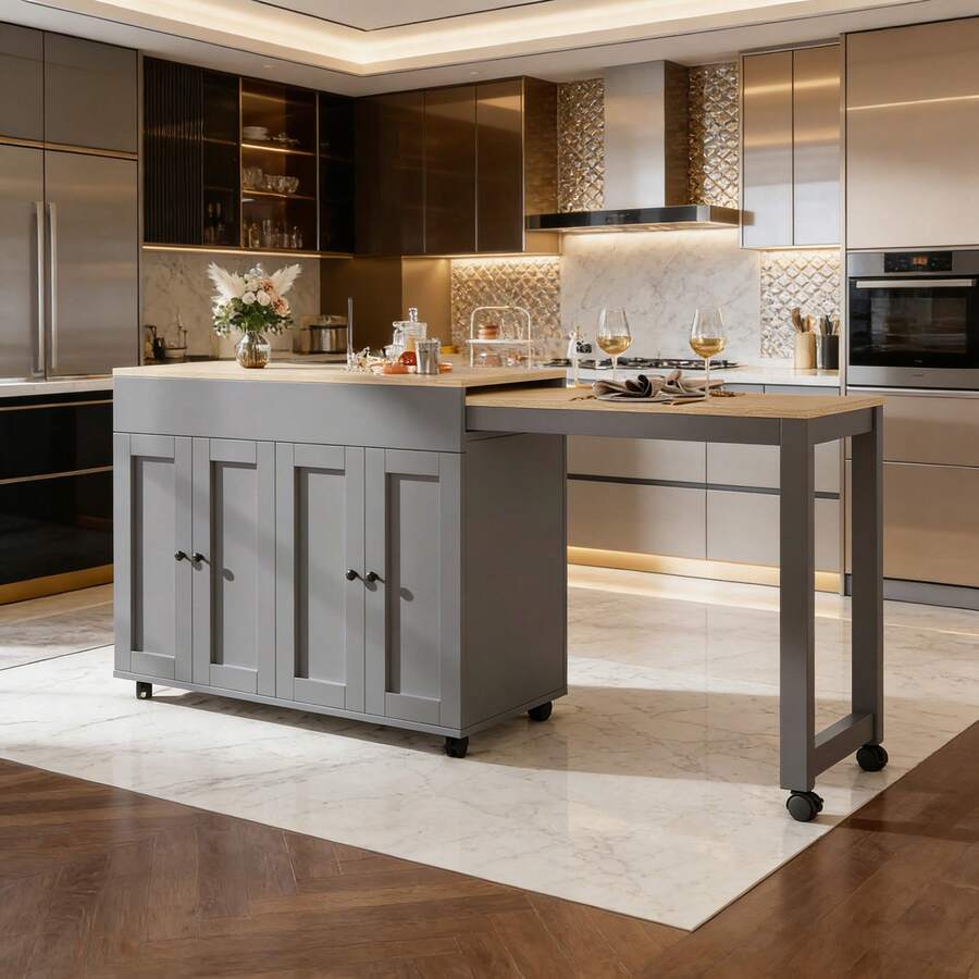 Bar Tables - Gray + MDF-2 - View 1