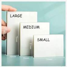 50 hojas por bloc de notas adhesivas transparentes, notas autoadhesivas sin rastro, blocs de notas reutilizables impermeables, escritura visible y suave, fácil de arrancar, para maestros, estudiantes, oficina, escuela, marcado de lectura, anotación de libros, inspiración instantánea, grabación, útiles escolares, papel de memorándum, suministros de anotación - transparente - Ver 5
