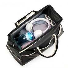 Unisex Women's/Men's Fitness Travel Bag, Waterproof Nylon - 黑色 - 查看 10