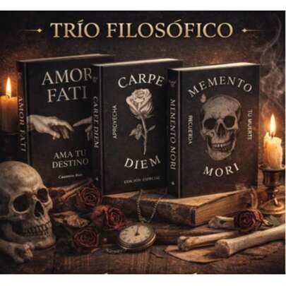 Combo 3 Libros Filosofía Amor Fati Carpe Diem Memento Mori