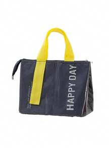 1 pieza Bolsa de almuerzo aislada, bolsa de almuerzo con cremallera impermeable y de moda, caja de almuerzo aislada y portátil hecha de lámina de aluminio gruesa y tela Oxford, sello a prueba de fugas, reutilizable, fácil de transportar, mantiene los alimentos frescos y fríos. Adecuada para el trabajo, la escuela, la oficina, el camping, los picnics, los viajes a la playa y el almacenamiento de alimentos. Bolsa de almuerzo esencial y almacenamiento de cocina. Disponible en varios colores. - Multicolor - Ver 16