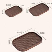 1pc Tray With Handle, Suitable For Holding Food, Snacks, Beverages, Sushi, Steak, Pizza, Desserts, Cakes, Breads, Breakfast Tray, Coffee Tray, Tea Tray, Charcuterie Board, Halloween, Eid Al-Fitr - Maroon - View 5