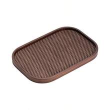 1pc Tray With Handle, Suitable For Holding Food, Snacks, Beverages, Sushi, Steak, Pizza, Desserts, Cakes, Breads, Breakfast Tray, Coffee Tray, Tea Tray, Charcuterie Board, Halloween, Eid Al-Fitr - Maroon - View 4